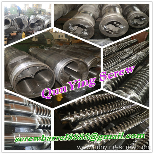 Conical Twin Pvc Sheet Screw Cylinder For Extrusion Line 